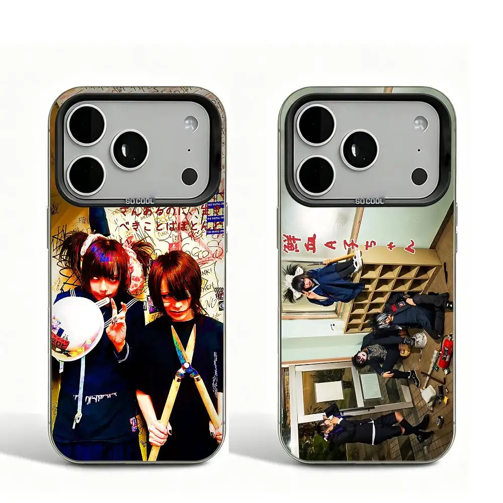 

Senketsuakochan Black Matte Phone Case For iPhone 12 11 14 13 17 16 15 Pro Max Large Lens Frame Cover