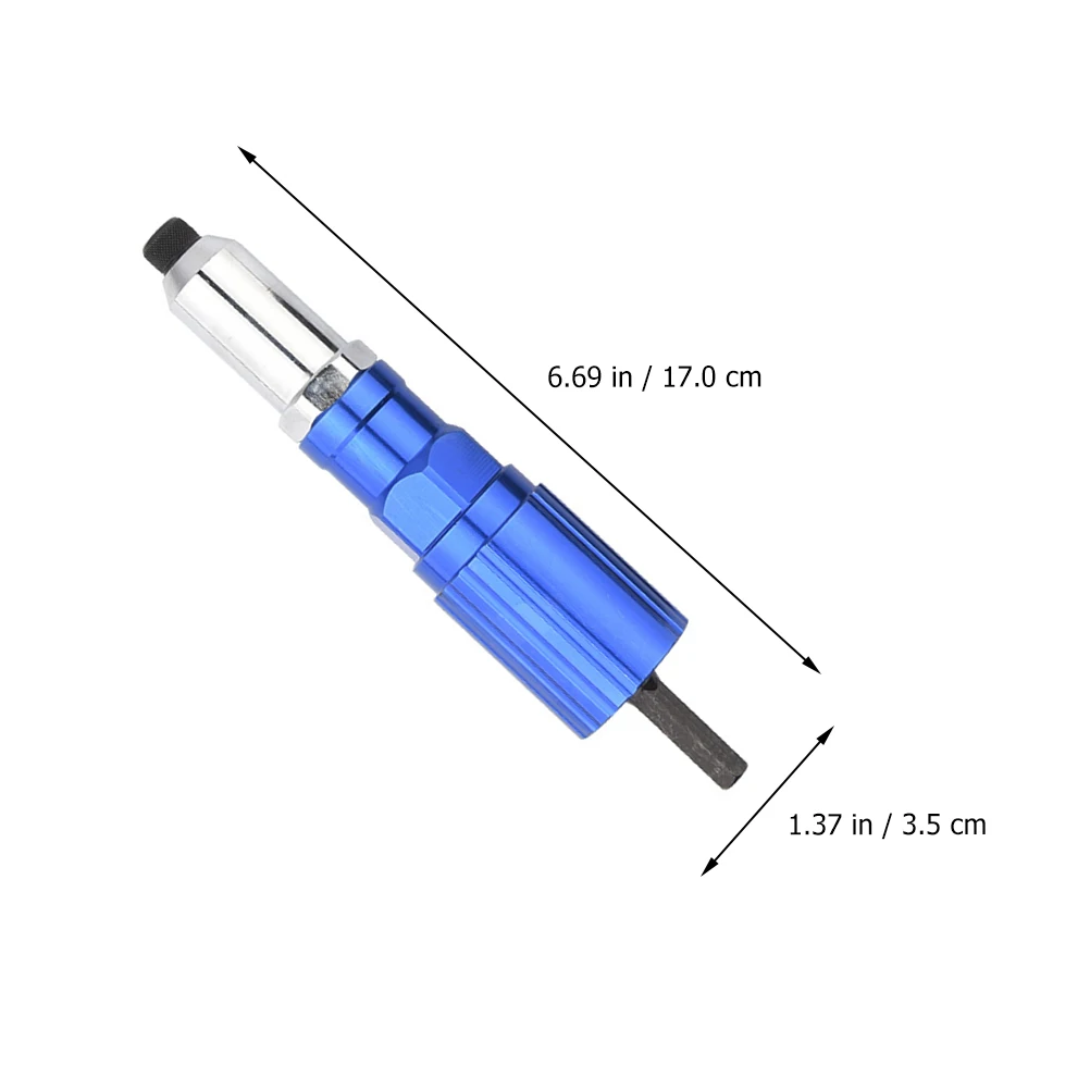

Riveting Tool Set Insert Nut Adapter Drill Riveter Durable High Strength Easy Use Portable Window Door Industry Automotive
