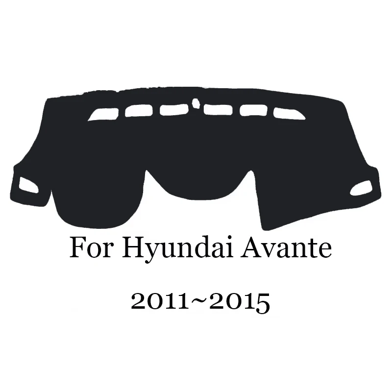 

ZUIMI чехол для приборной панели, коврик для приборной панели, коврик для Hyundai Avante 2011 ~ 2015, чехол для приборной панели с левым рулем, козырек от солнца