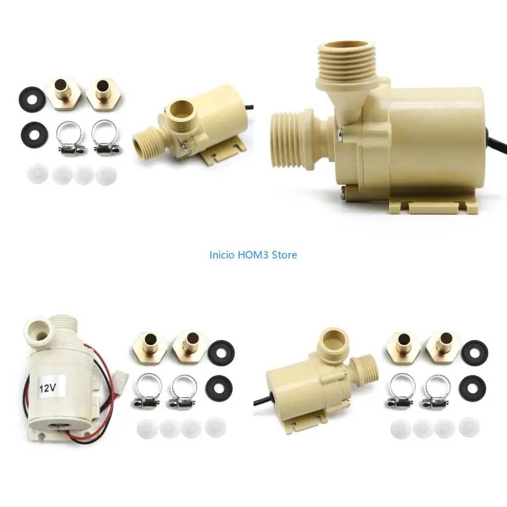 A5YD 12VDC Solar Brushless Motor Hot Water Pump Waterproof Heater Solar Hot Water Pump High Temperature Water Pump Low Noise
