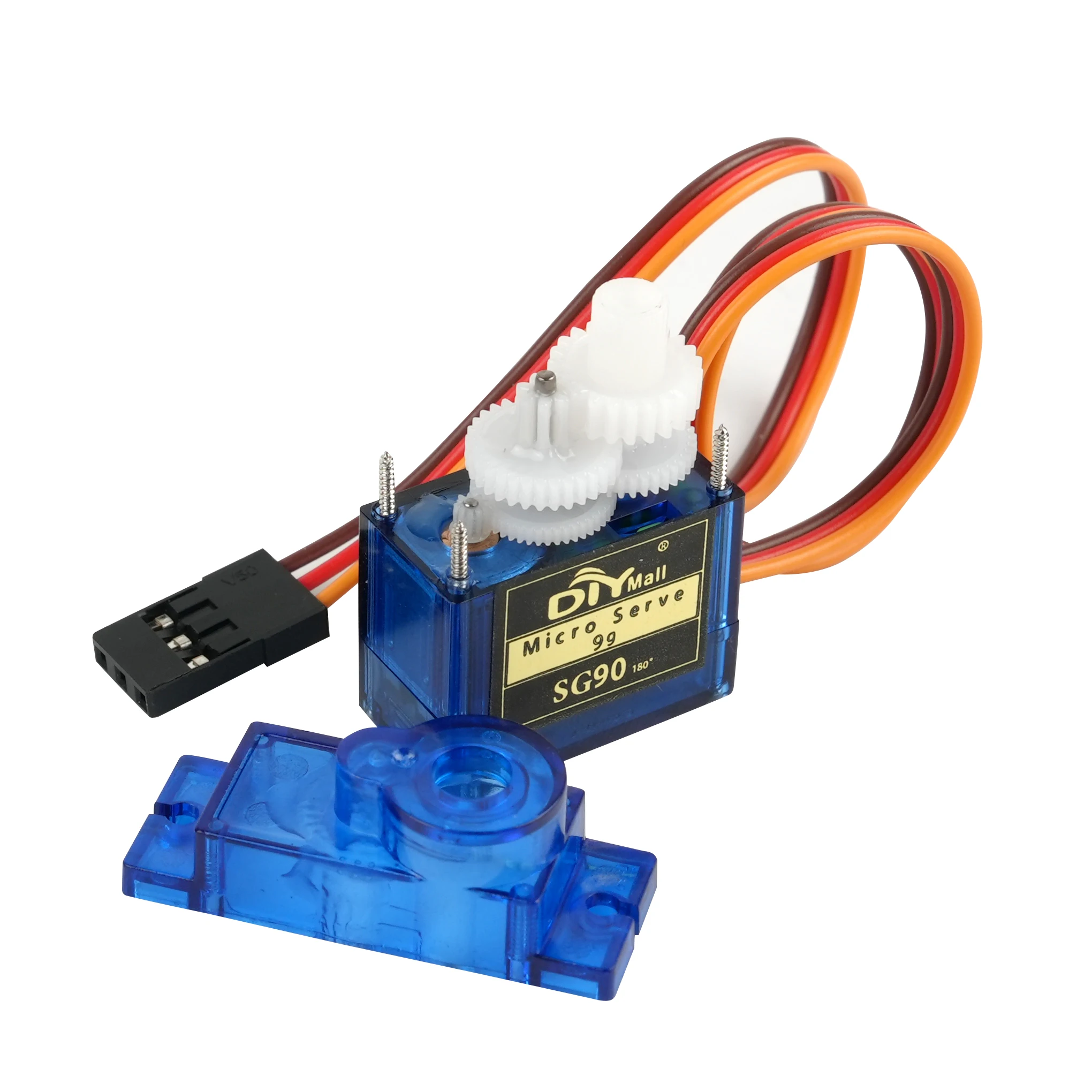 9g Micro Analog Servo SG90 180 Grad mit Zubehör 3Pin Kabel für DIY RC Flugzeug Flugzeug Hubschrauber Auto Roboter Spielzeug