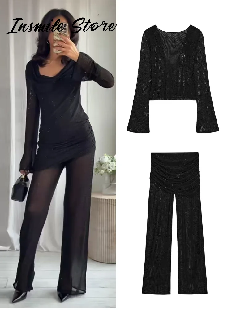 Ensemble Chemise Pantalon Sequins Noir Le Guide Ultime pour une Tenue de Soirée Inoubliable