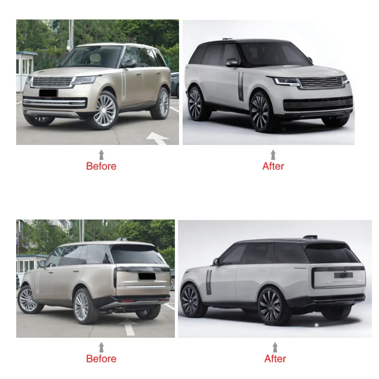 New Factory Sales Black Gemstone Kit Style Front Bumper Grille Body Kit Plug and Play Bolt-On for VOGUE 2023-2026
