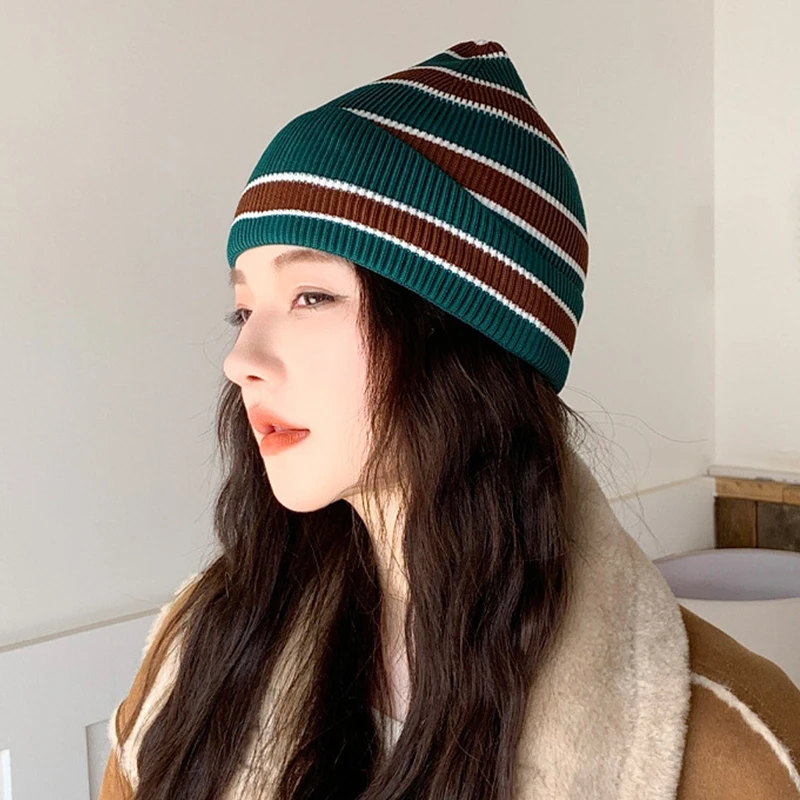 New Autumn/winter Women's Knitted Wool Hat With A Large Head