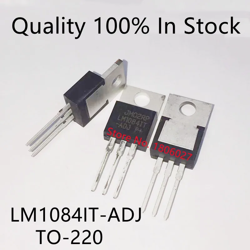 10pcs/lot   Regulator LM1084IT-ADJ  adjustable TO-220