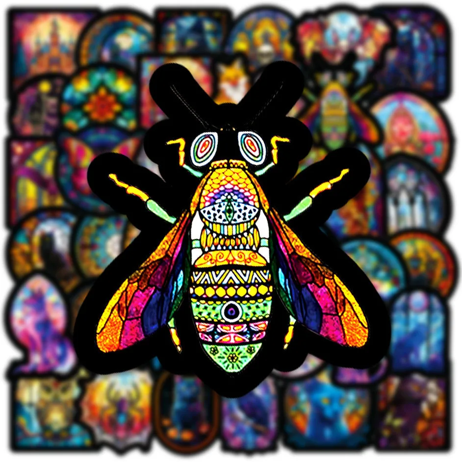 50 قطعة القوطية الرجعية الماس الفن زهرة ويندوز مقاوم للماء ملصقات الكتابة على الجدران للدراجات حساب اليد BulingBulingStickers Store #4