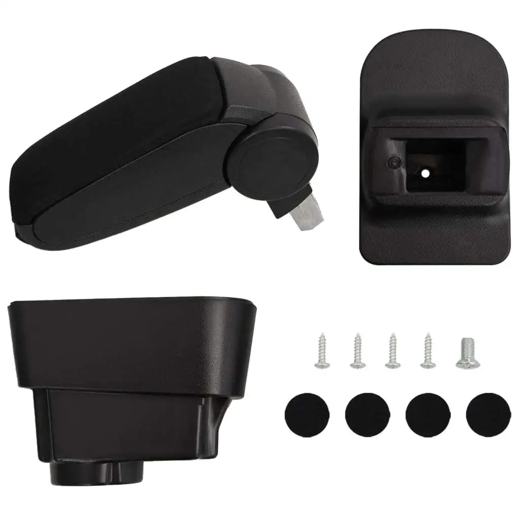 Adjustable Black Car Armrest with ABS Material - 1 for X3 5x(32-49) cm for Enhanced Comfort