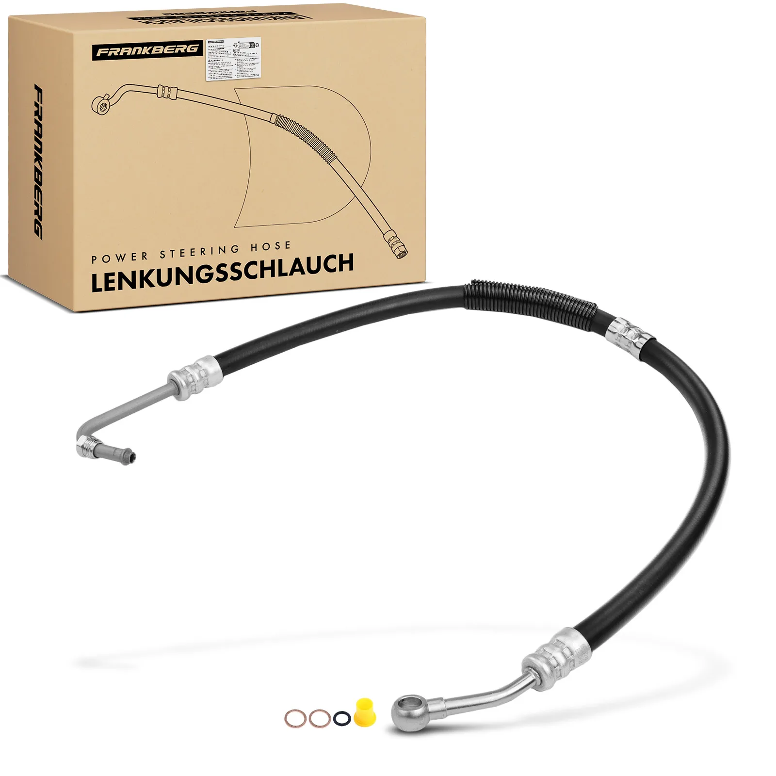 Frankberg 1x stuurbekrachtigingsslang voor BMW 5-serie Touring E39 2.5L-3.0L 1998-2004 32416765300 58504 3405559