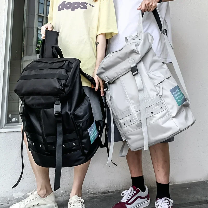 

Fashion Drawstring Gym Sports Bag Men Female Korean School Backpack Scooter Basketball Duffle Bag Large Camping Travel Daypack