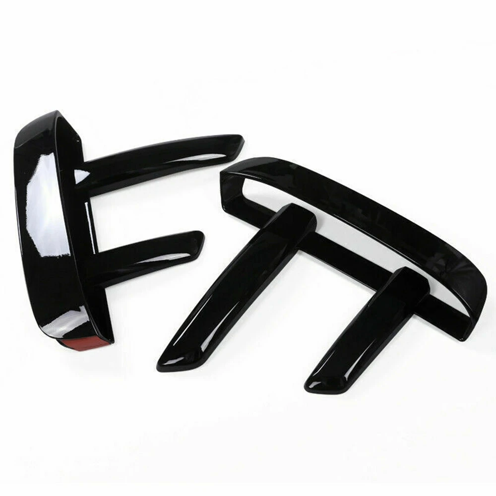 

Glossy Black Exterior Front Bumper Cover Side Grille Air Vent Trim Frame For Land Rover Discovery 5 L462 2017-2022