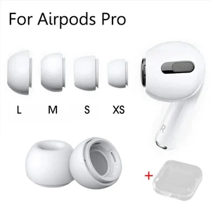 에어로 포드를위한 이어 팁 1/2 이어 패드 실리콘 케이스 압력 릴리 10 최고의 영업 보호 AirPods 3- №4
