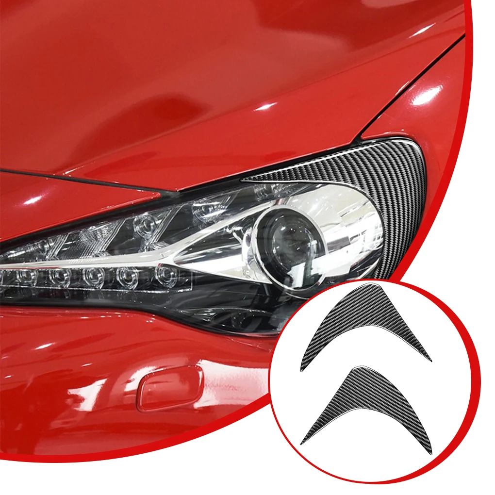 

2pcs Headlamp Eyebrow Cover Protector Replacement for E60 5 Series GT86