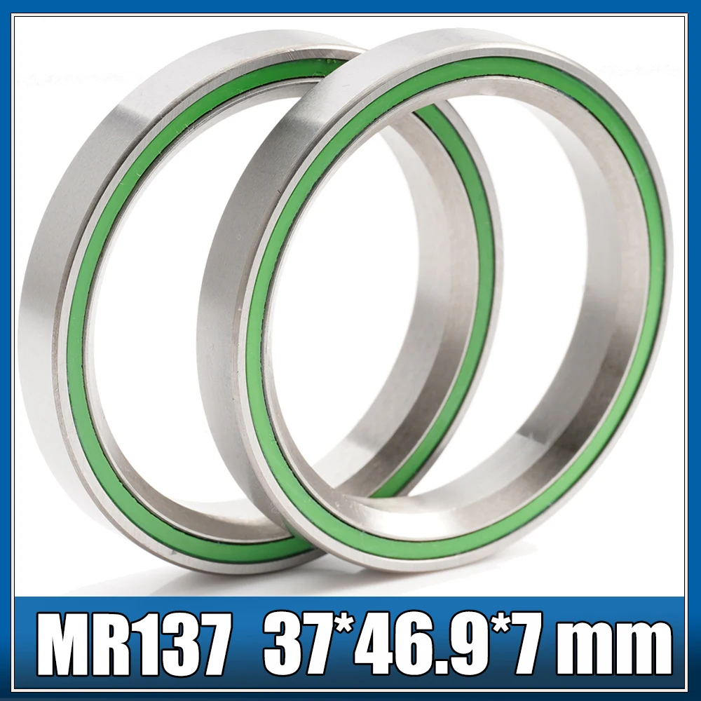 MR137 Sepeda Headset Bantalan 37*46.9*7 Mm 45/45 2 Pcs ACB Road MTB Angular Contact Bearing Sepeda