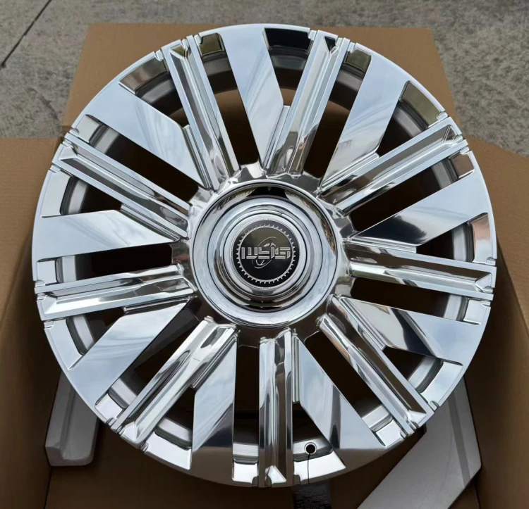 

21-дюймовые кованые диски для Rolls-Royce Phantom, Ghost, Wraith, Cullinan, Aito M7, M9, Volkswagen. Финишная полировка, кованые диски на заказ.