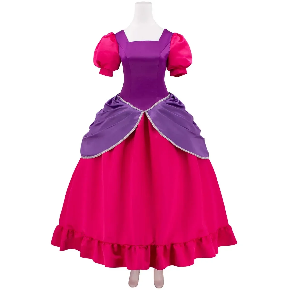 Anime Princess Green Red Dress Fancy Ball Gown Court Cinderella Cos Adult Evil Step Sister Dress Cosplay Costume image 3