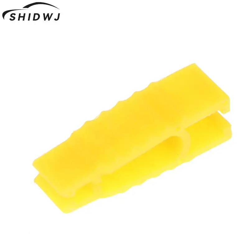 Pince d'extracteur de fusible de voiture, pince en plastique jaune, pince à épiler, outil d'installation de voiture, outils flacon de clip de fusible d'automobile, 10 pièces par lot