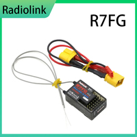 SkyCityFPV Radiolink R7FG 7 Channle 2.4G Gyro RC Receiver Car Voltage Transmission Telemetry 600m Long Range RX for Crawler Car