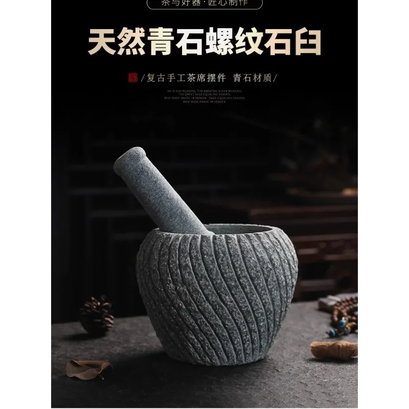 green stone mortar garlic masher garlic mortar grinder stone bowl grinding garlic mortar