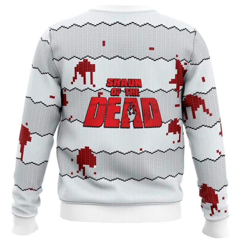 Shaun of the Dead Movie 24-25 New Fashion Anime Christmas Carnival Ugly Gift for Men and Women Casual Fashion Round Neck Hoodie