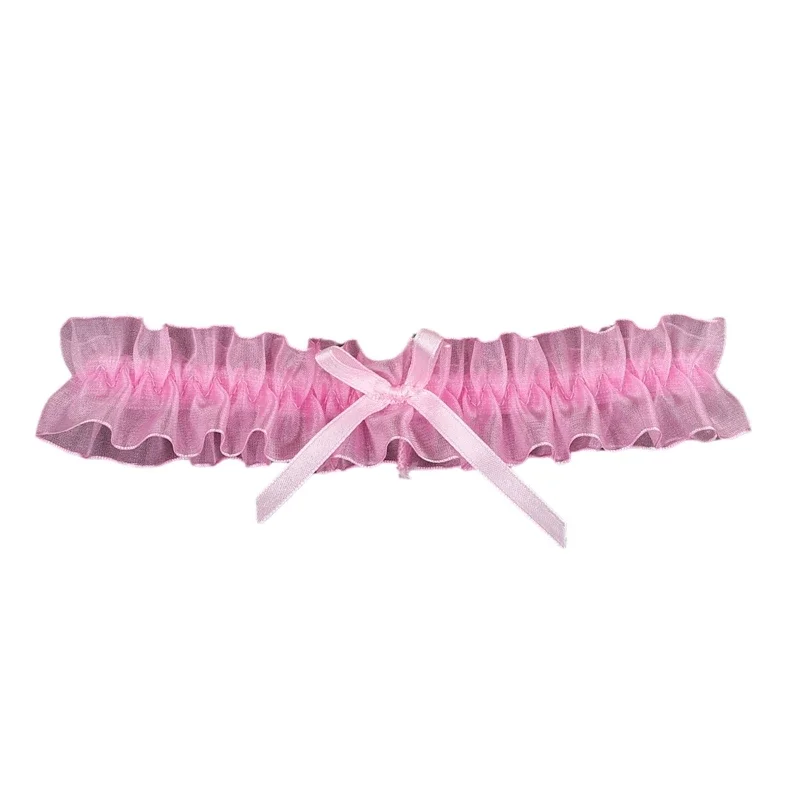 여성용 활 레이스 가터 벨트, 나비 매듭, 꽃 다리 고리, 웨딩 가터