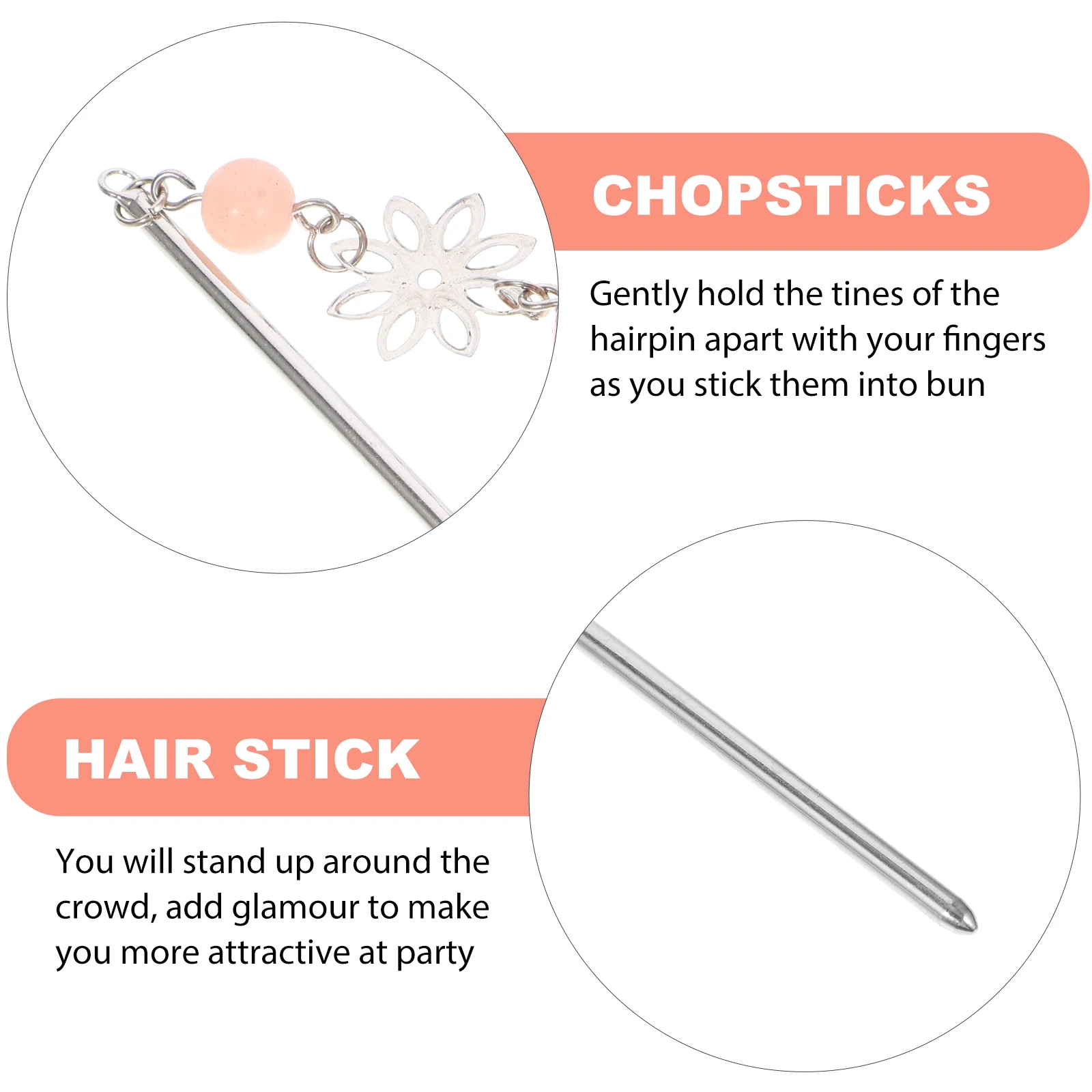 

Japanese Style Cherry Blossom Hairpin Fork Bun Accessories For Women Long Hair Party Wedding Cosplay Festival Hair Sticks Tools