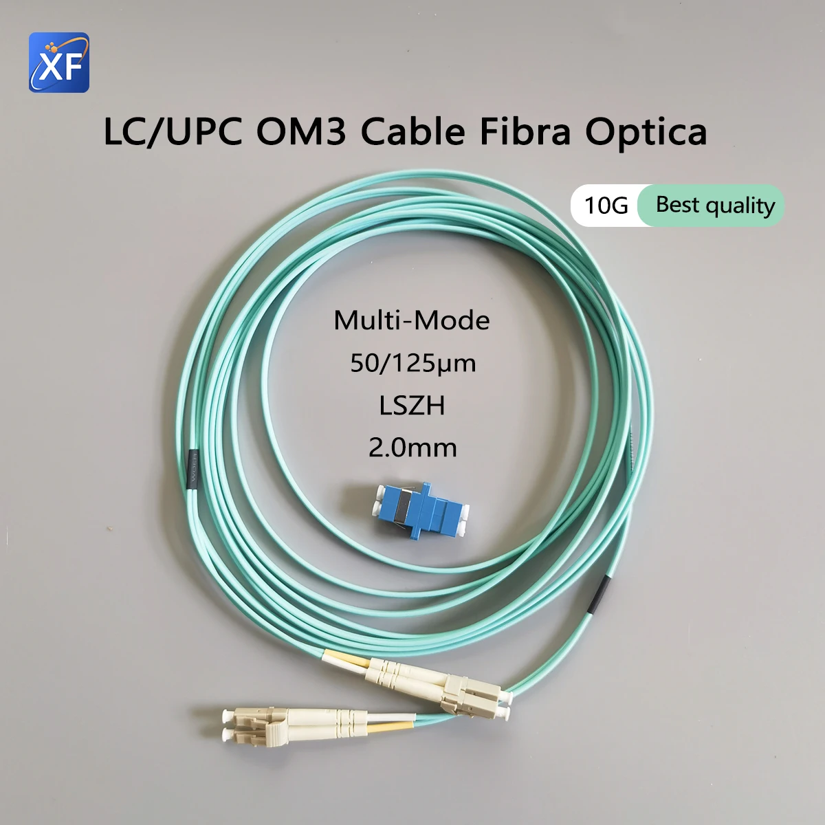 

Fiber Optic Patch Cord LC/UPC-LC-UPC OM3 10G Duplex Multimode Dual Core 2.0mm FTTH Indoor Optic Patch Cord Cable With LC Adapter