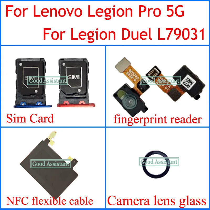 For Lenovo Legion Pro 5G L79031 Legion Duel Loud speaker fingerprint reader Lift Camera Motor NFC Volume Earpiece Flex Cable