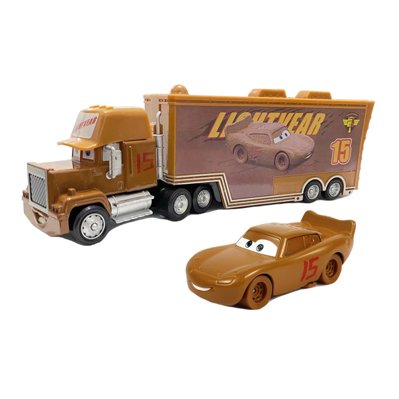 Autos und LKWs mit Anhänger, Modellautos, Anime-Figuren, Mack Semi-Hauler, Rust-eze Rennwagen, Spielzeug-Containertrucks, Kindergeburtstagsgeschenke – Detail 40