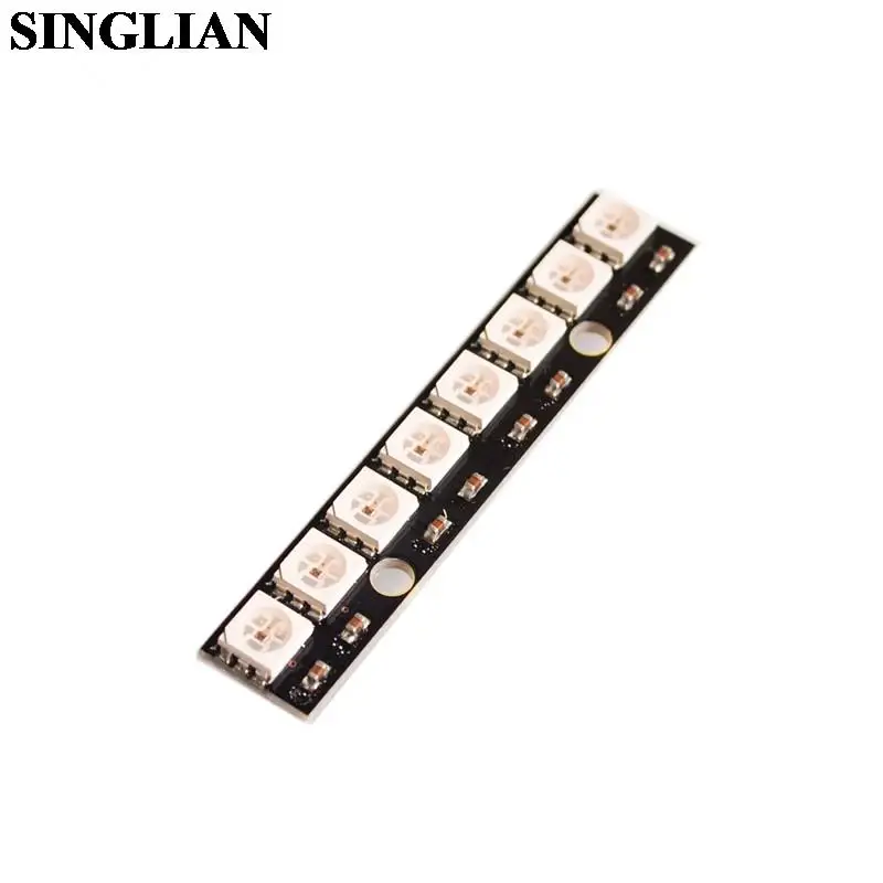 1pcs WS2812 5050 RGB LED 8-bits Built-in Full Color Driving Color Lamp Development Board