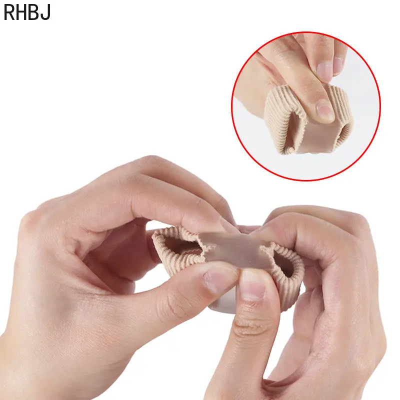 RHBJ 1Pcs Silicone Toe Spreader Finger Separator Bunion Valgus Corrector Thumb Correction Straightener Foot Care Orthopedic