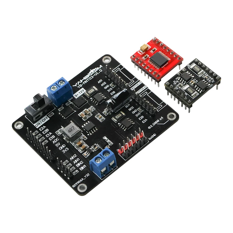 1 Set DC Motor Drive Module 2-Channel Robot Car Kit Electronic Design Competition Dedicated Board for DIY Experimental Projects