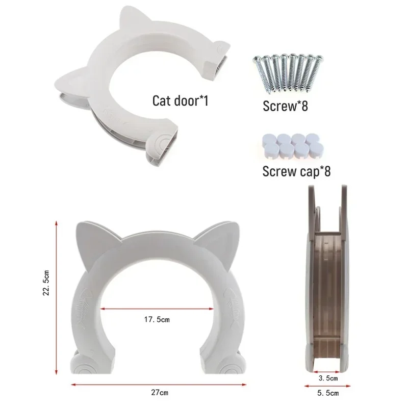 

Direction Kit Plastic Door Access Hole Toy Cats For Training Small Gate Kitten Pet Controllable Dog