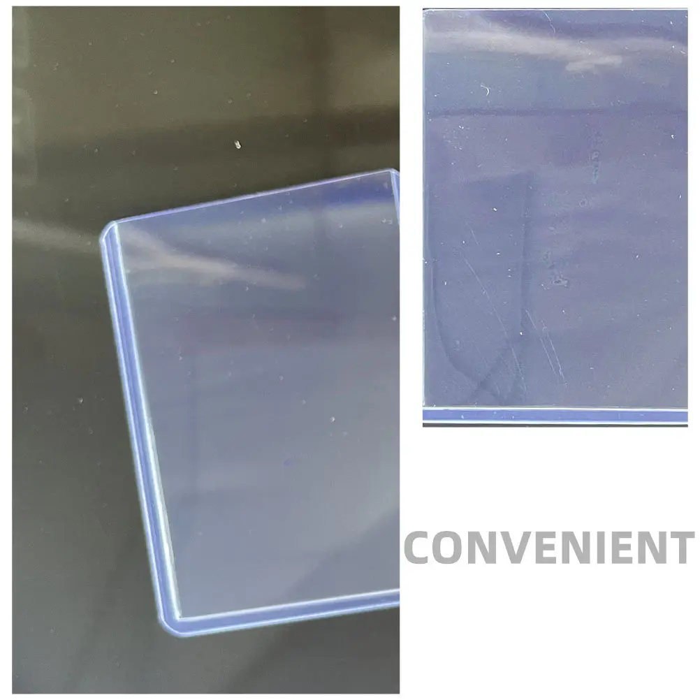 

100 шт. прозрачных чехлов для карт из ПВХ, защитные чехлы для коллекционных карт, пыленепроницаемые, износостойкие, портативные защитные чехлы для хранения