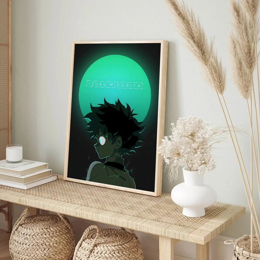 ملصق فني ذاتي اللصق للأكاديمي ، Midoriya Izuku ، مقاوم للماء ، ملصق ورقي ، قهوة ، منزل ، بار ، غرفة ، ديكور حائط #4