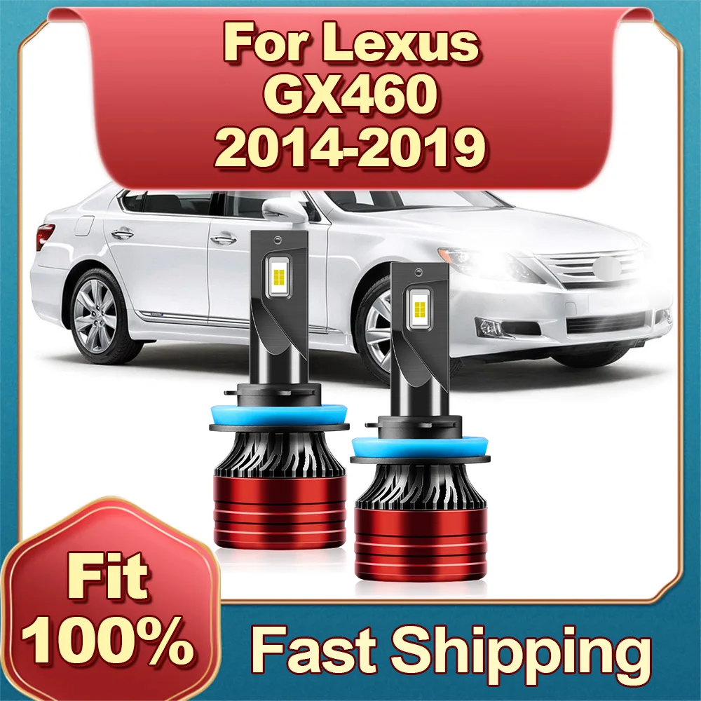 

LED Headlight H11 Car Light Bulb 30000LM 180W 12V Canbus No Error Plug-N-Play For Lexus GX460 2014 2015 2016 2017 2018 2019