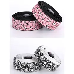 Cinta de manillar bicicleta PU EVA Sakura antideslizante y acolchada