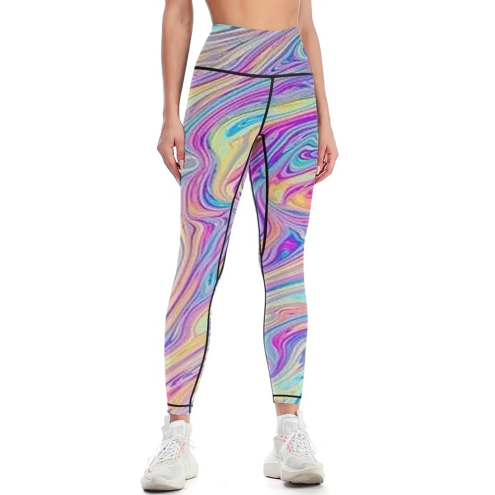 

Retro Swirl Leggings legging pants raises butt gym womans sportswear gym Womens Leggings