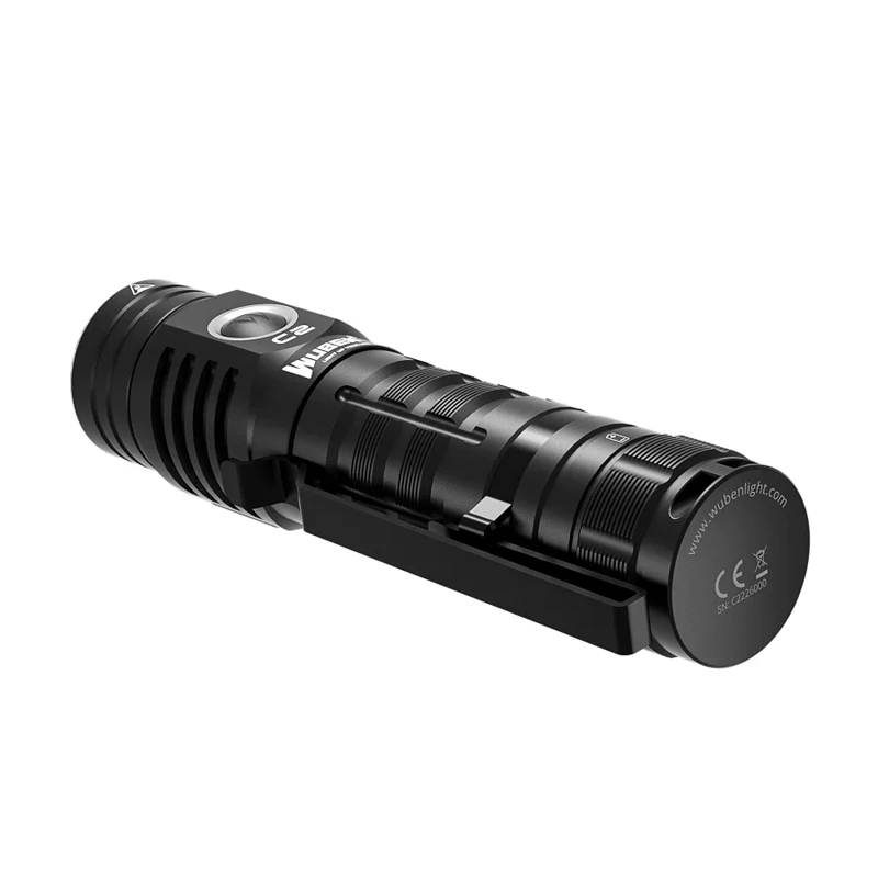 WUBEN C2 Rechargeable EDC Flashlight 2000Lumens Waterproof Pocket Troch With 21700 Battery IP68 Power Bank 7 Modes Flash Light