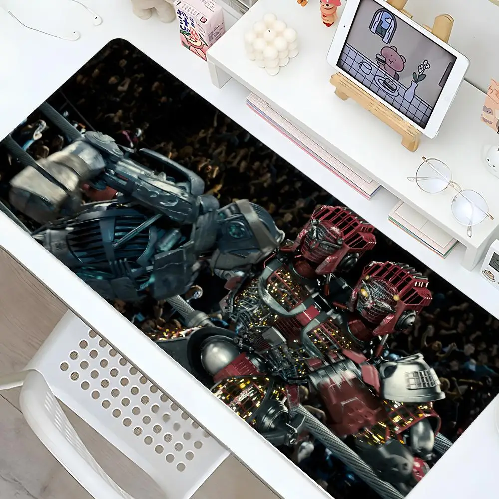 Real Steel Mouse Pad Gaming Locking Edge safely Big Computer Gamer Large Rubber Art Mousepad Laptop Desk Mat