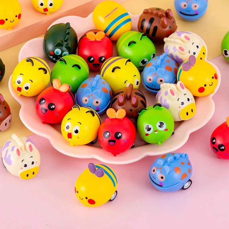 

5Pcs Cute Animal Inertia Car Fun Cartoon Animal Pull-back Car Toy Kids Party Supplies Birthday Gift Christmas Kids Gift Kids Toy