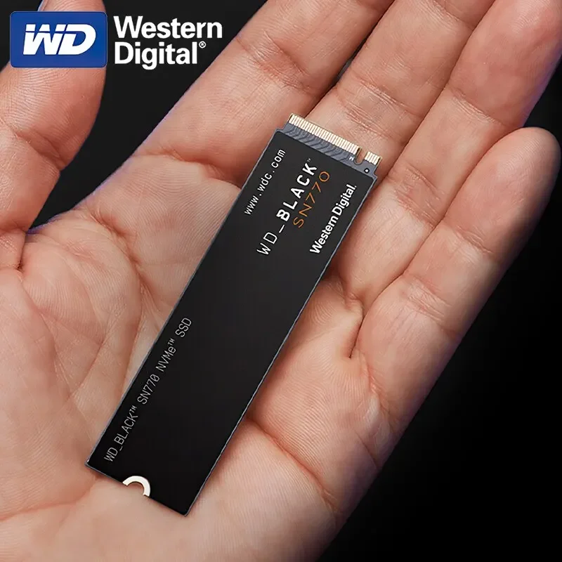 Western Digital WD SN770 Internal SSD 1TB 500GB 2TB SSD NVMe M.2 2280 PCIe 4.0 X4 SSD Drive Solid State Disk for PC PS5 Desktop