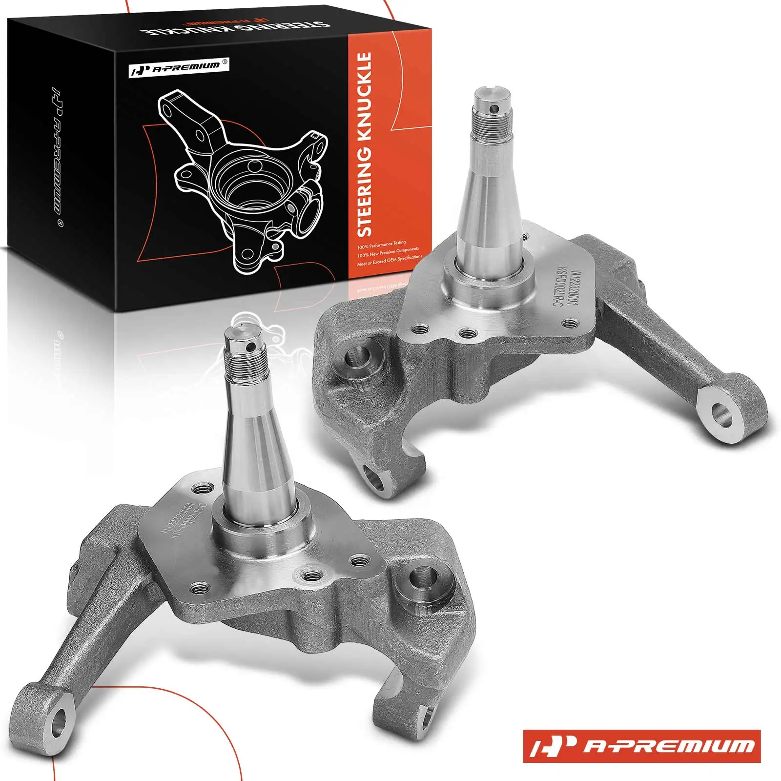 A-Premium 2 Inch Front Left & Right Stock Drop Spindles for Ford Pinto 1973-1980 Mustang II 1974-1978