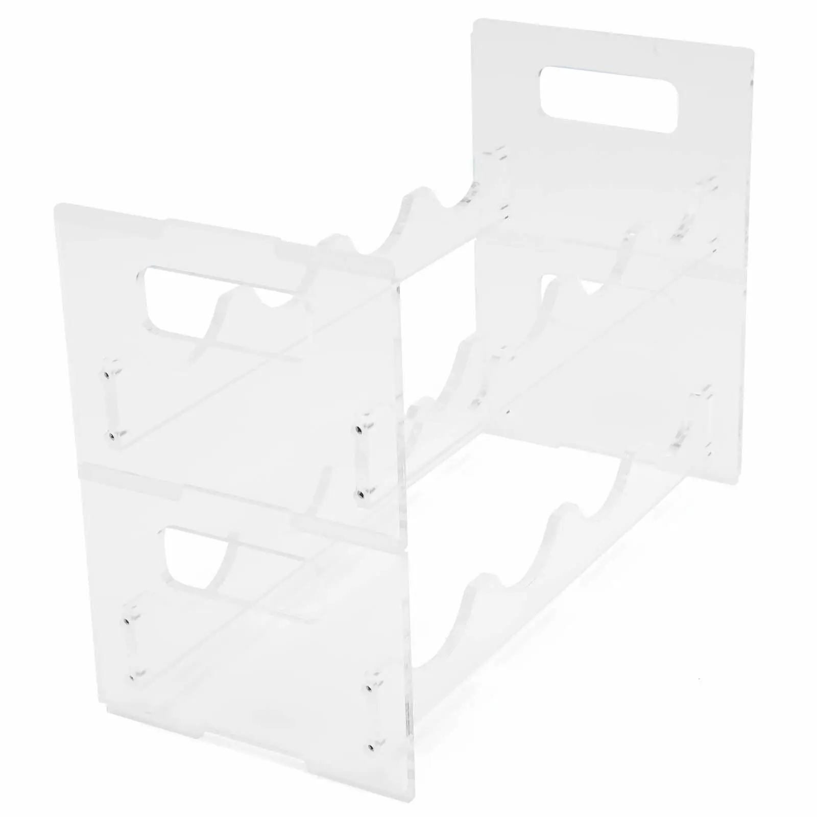 Kitchen Household Acrylic Wine Rack Tool Two Layers 8 Slots Plate Thickness 7mm