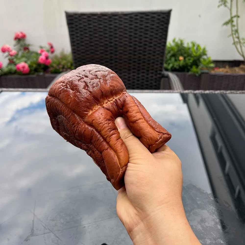 Simulated Rectangle Toast Squeeze Prank Decoration Oversized Bread Squishy Realistic Slow Rising Sensory Fidget Bread