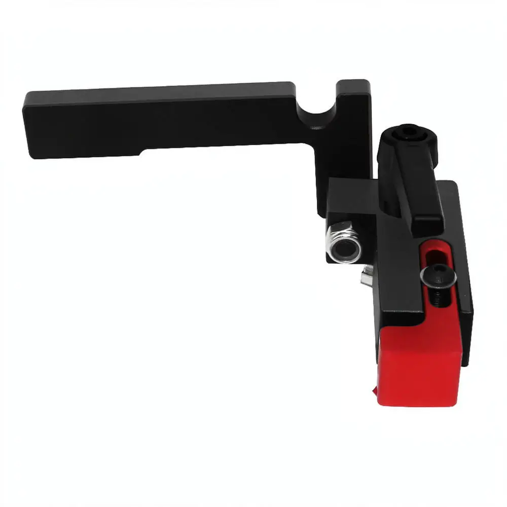 Aluminum Alloy 75 Type Fence Stop Block T Slot Track Limiter Adjustable Precision Woodworking Cutting Positioner Tool