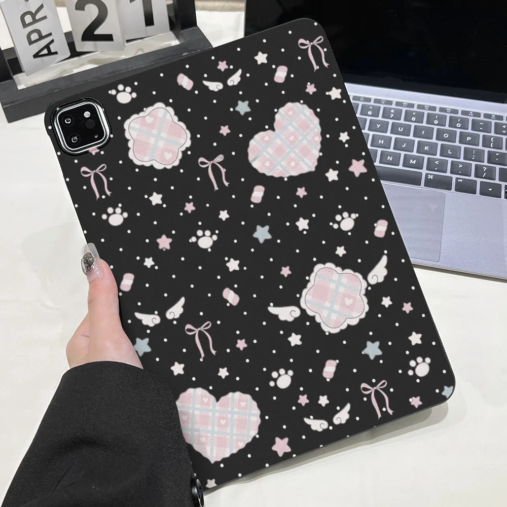 Matte Tablet Protective Case for For Apple iPad Air 11 2025 2026 Pro 12.9 13 11 10.5 Mini 2024 2021 Sweet Girly Pattern Cover