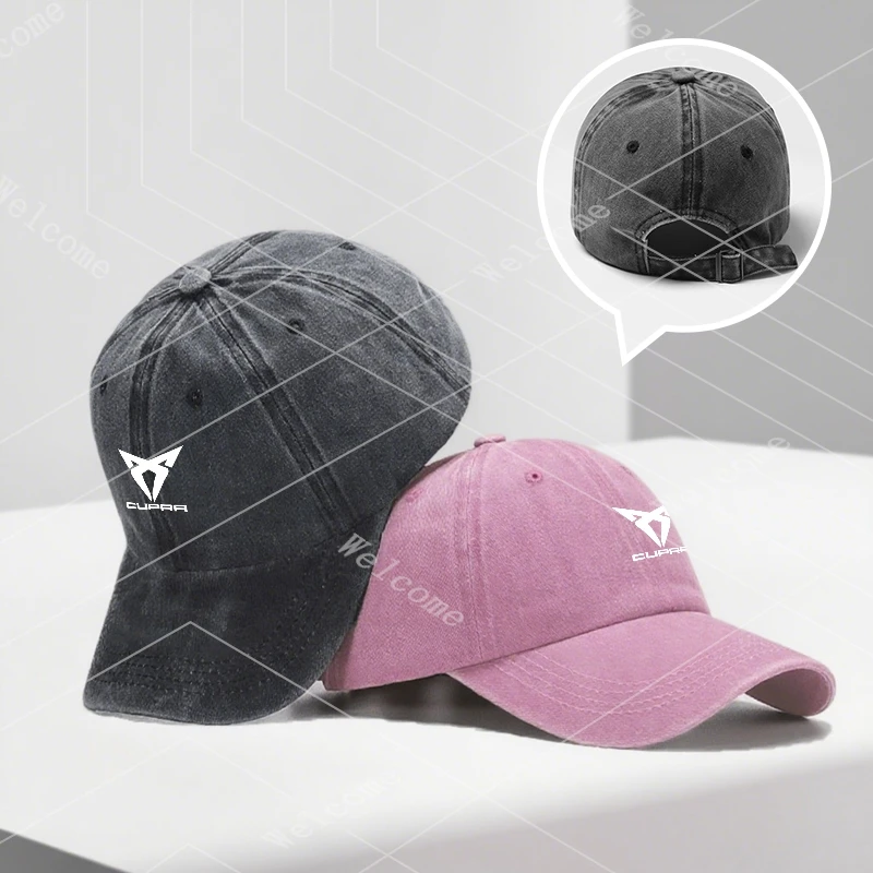 Car Logo Baseball Cap Outdoor Sports Cap Hats For Seat Cupra Ateca Born Leon IBIZA Raval Formentor Terramar Tavascan valve core