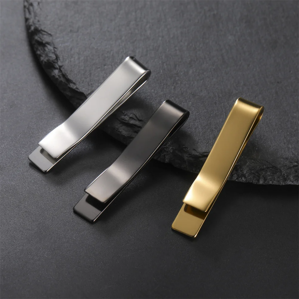 My Shape Tie Clips Stainless Steel 3 Pcs Tie Clip Set Men Business Shirt Suit Jewelry Groom Wedding Party Men's Valentines Gifts - Image 2