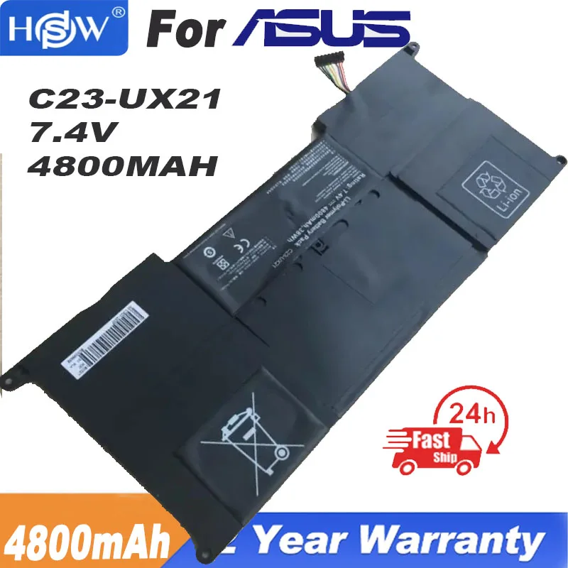 

7.4V 35WH 4800MAH New C23-UX21 Laptop Battery for ASUS Zenbook UX21 UX21A UX21E Ultrabook