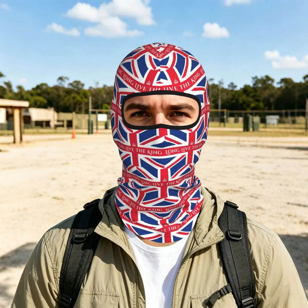 Union Jack Flag Of The UK United Kingdom British Thin Balaclava Full Face Mask Sun Protection Neck Gaiter For Motorcycle Outdoor